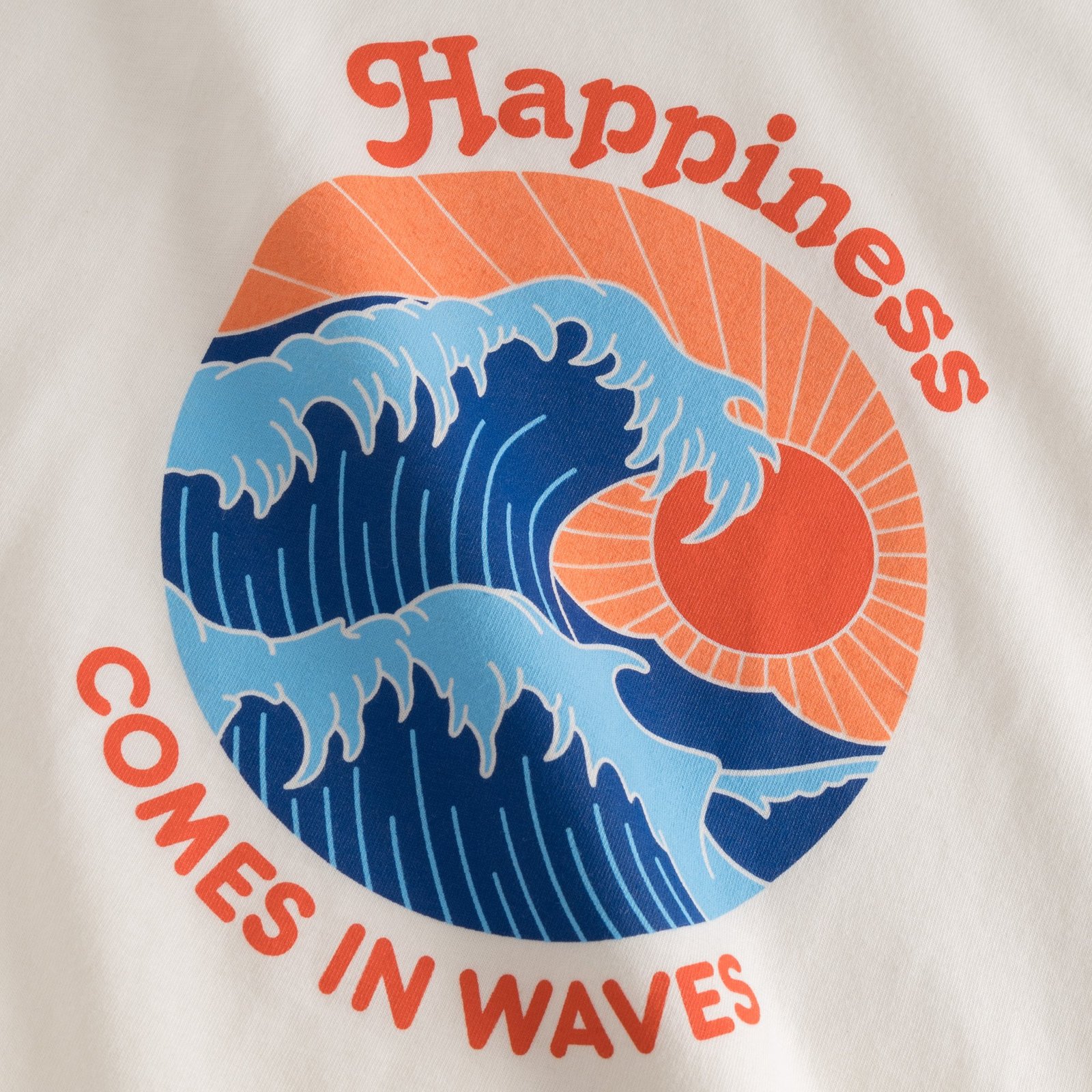 T-shirt Visby Happiness Off-White