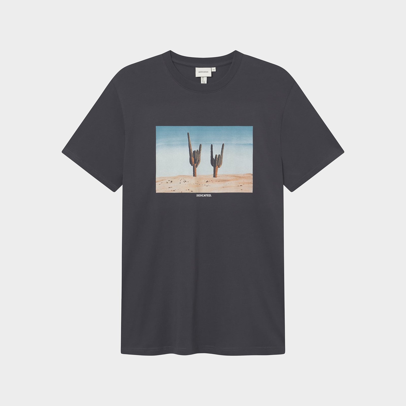 T-shirt Stockholm Cactus Sign Charcoal