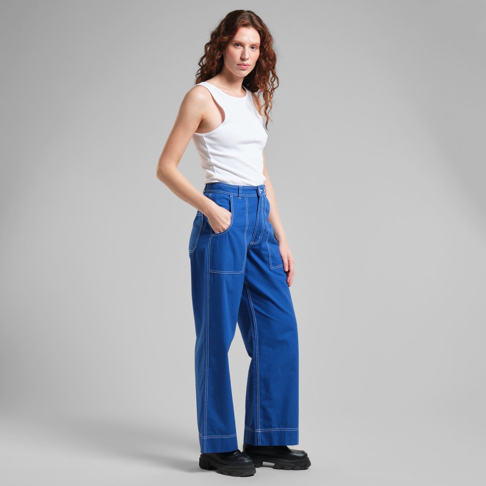 Workwear Pants Vara Canvas Surf Blue
