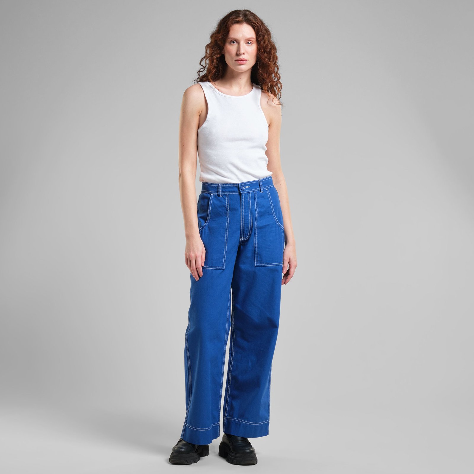 Workwear Pants Vara Canvas Surf Blue