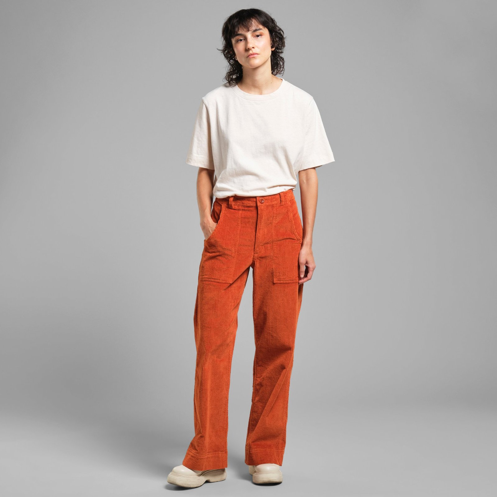 Workwear Pants Vara Corduroy Cinnamon Orange