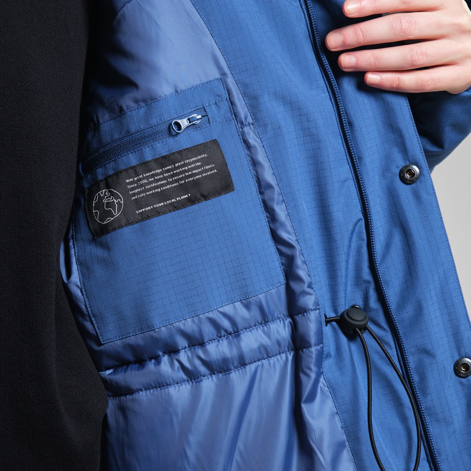 Long Puffer Jacket Karmas True Blue