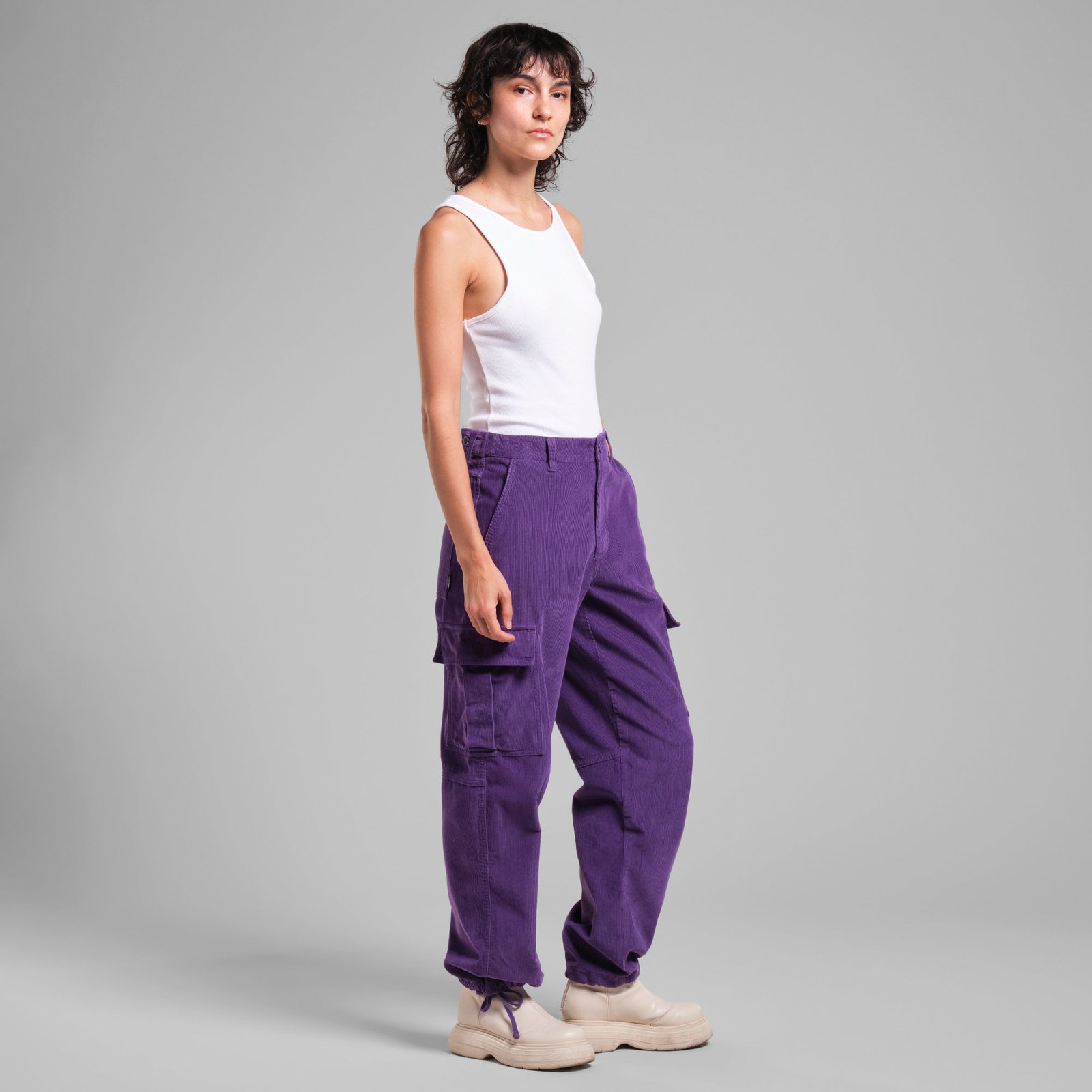 Cargo Pants Bagarmossen Corduroy Picasso Purple