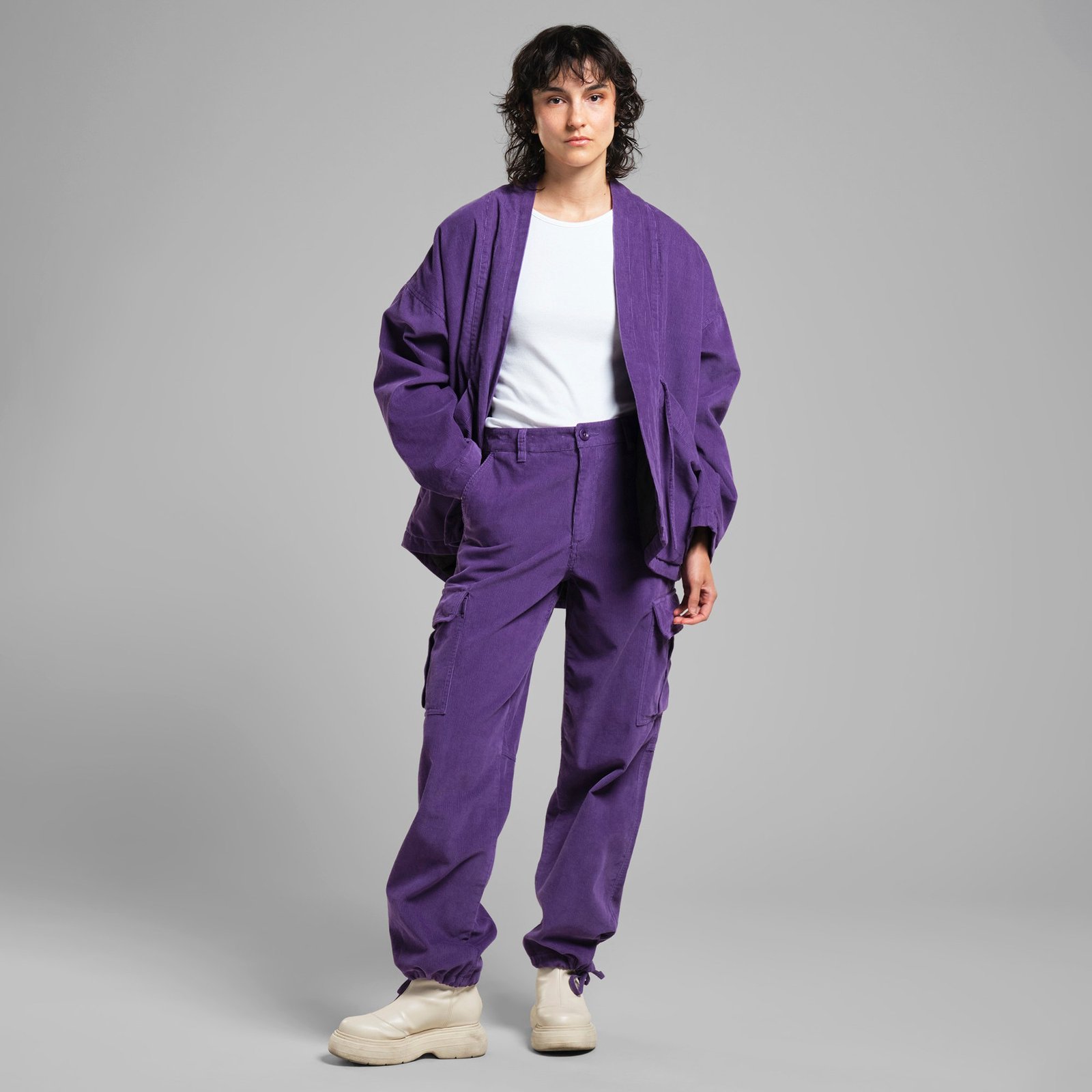 Cargo Pants Bagarmossen Corduroy Picasso Purple
