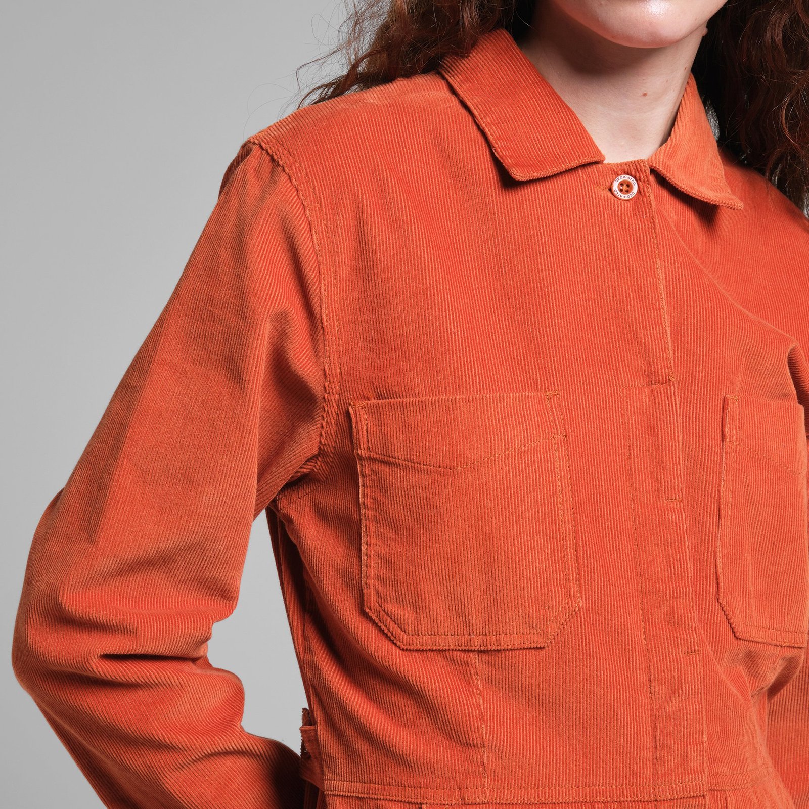 Overall Docksta Corduroy Cinnamon Orange