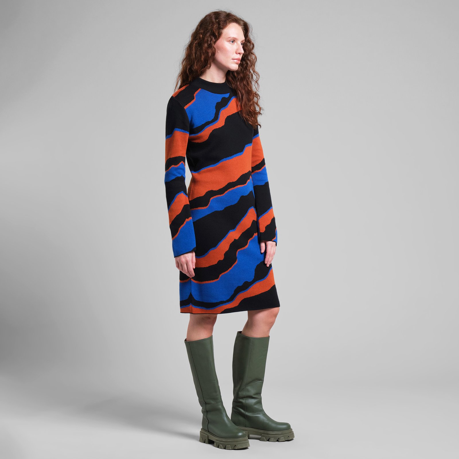 Dress Lo Faded Mountains Multi Color