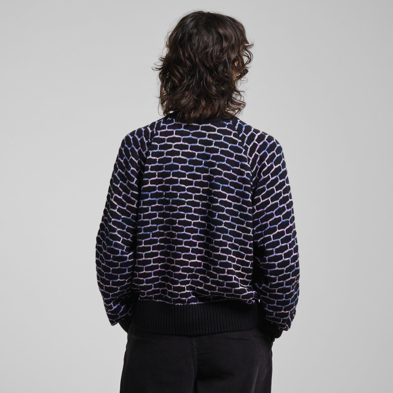 Sweater Husie Honey Comb Black