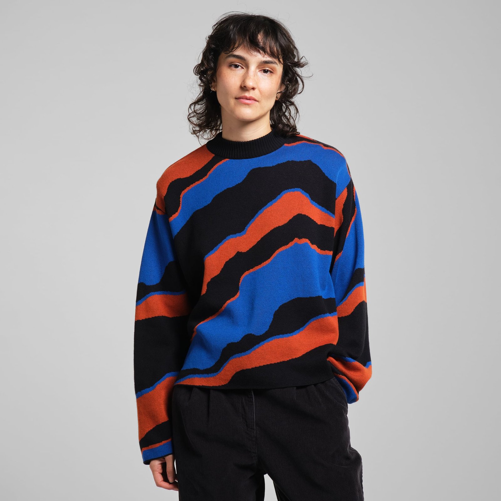 Sweater Limhamn Faded Mountains Multi Color