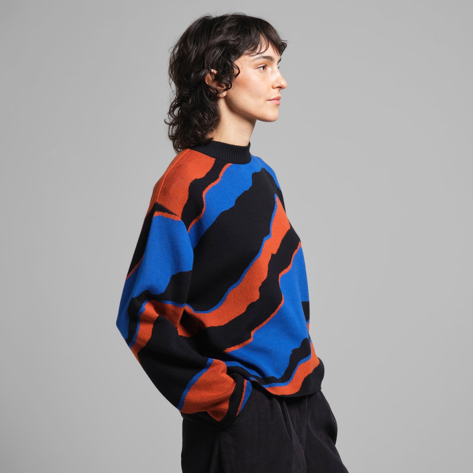 Sweater Limhamn Faded Mountains Multi Color