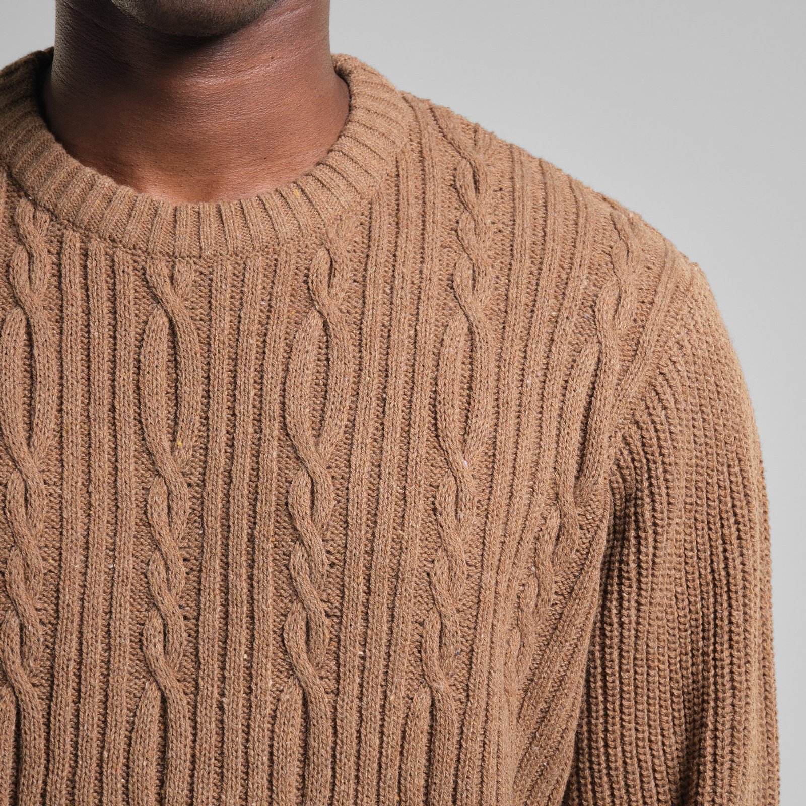 Sweater Ludvika Camel Brown