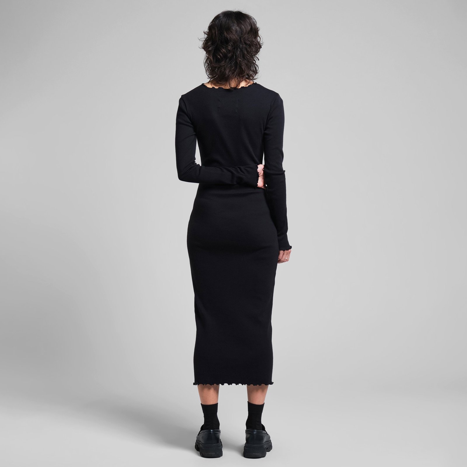 Rib Dress Lofta Black