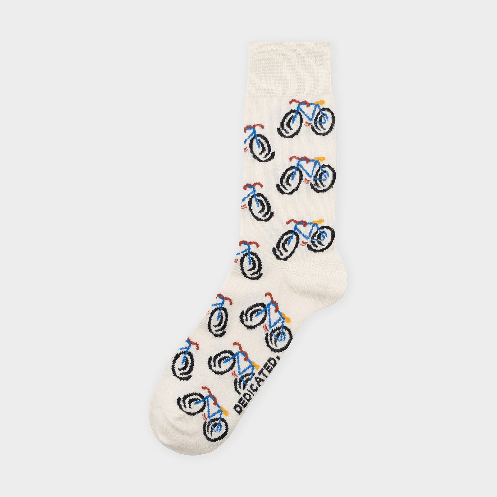 Socks Sigtuna Happy Bike AOP White