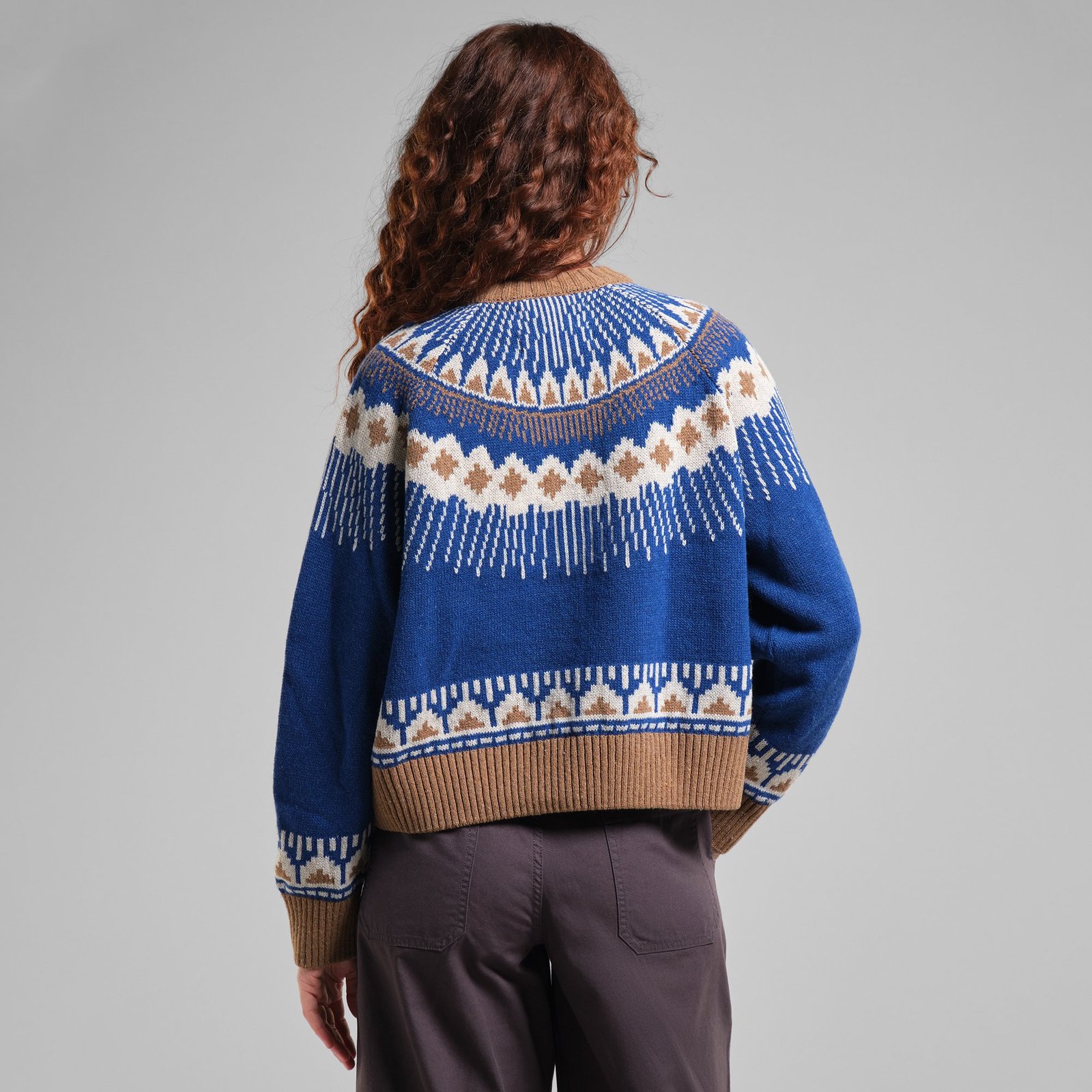 Sweater Senja Fair Isle Royal Blue