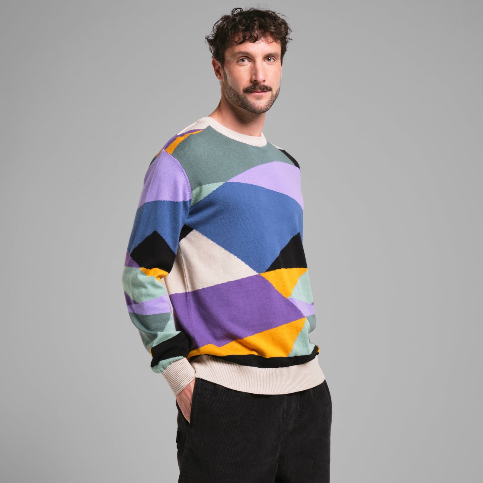 Sweater Mora Cut Peak Multi Color