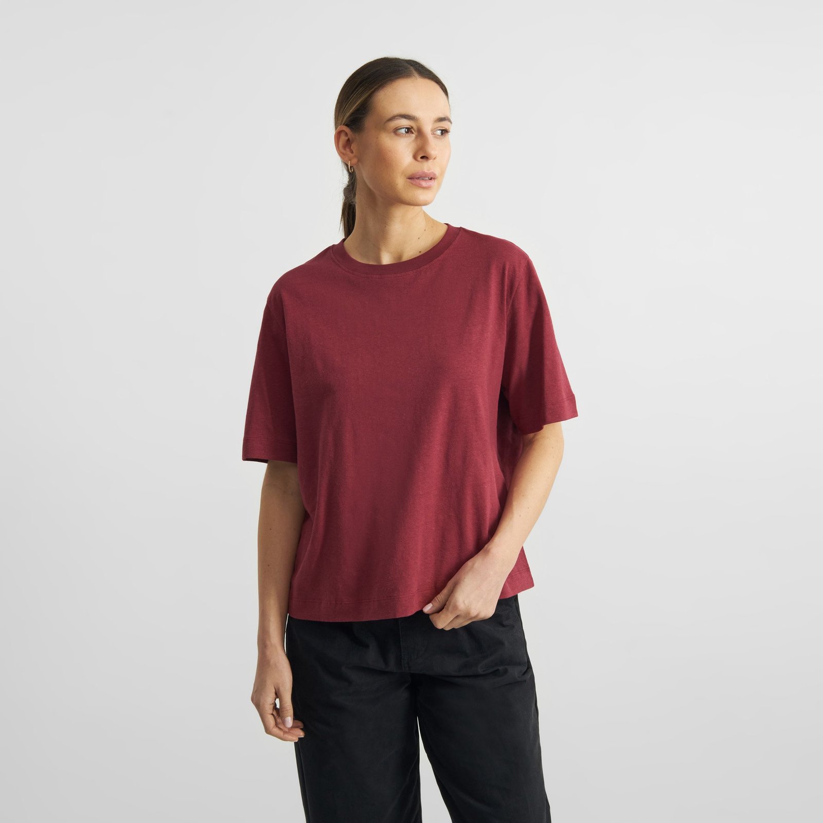 T-shirt Vadstena Hemp Tibetan Red