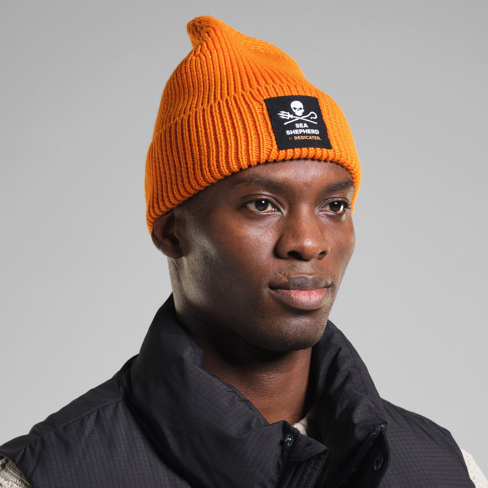 Beanie Hemavan Jolly Patch Safety Orange
