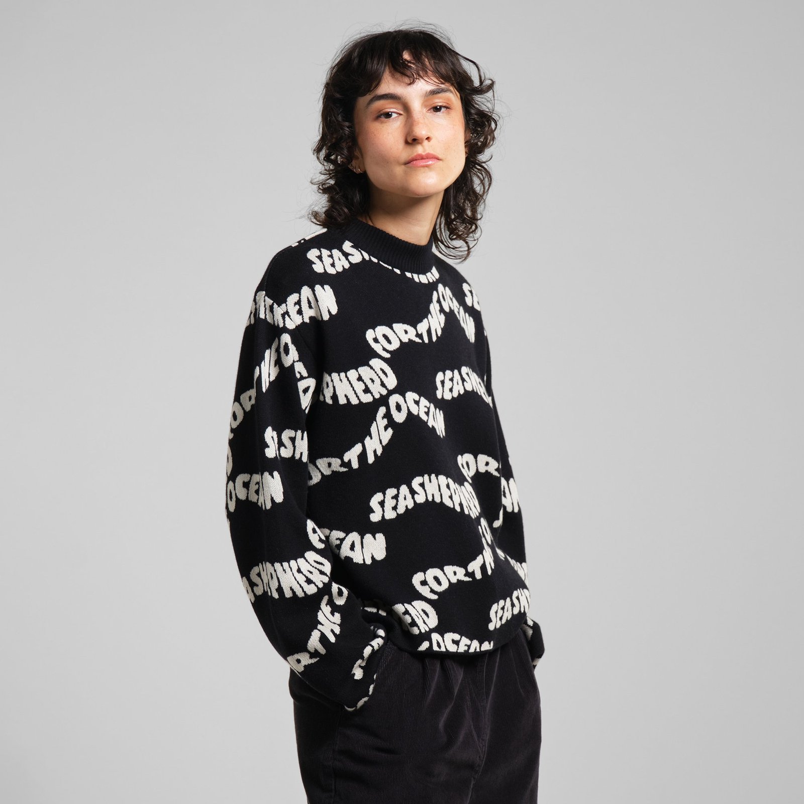 Sweater Limhamn For the Ocean Black