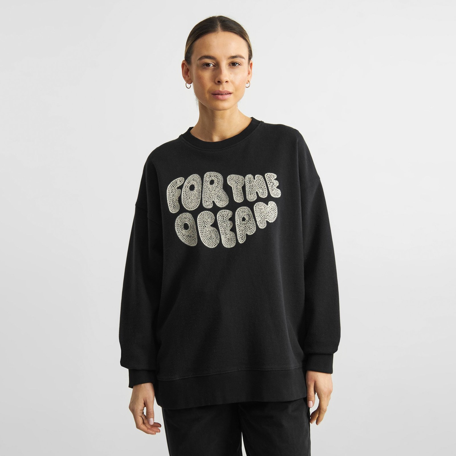 Sweatshirt Zinkensdamm Hemp For the Ocean Black
