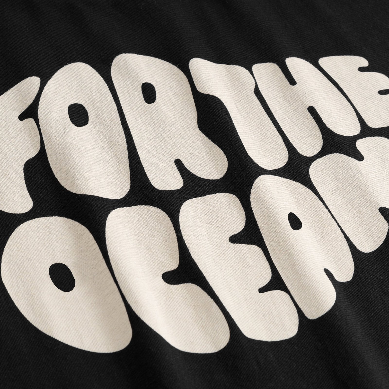 T-shirt Gustavsberg Hemp  For the Ocean Black