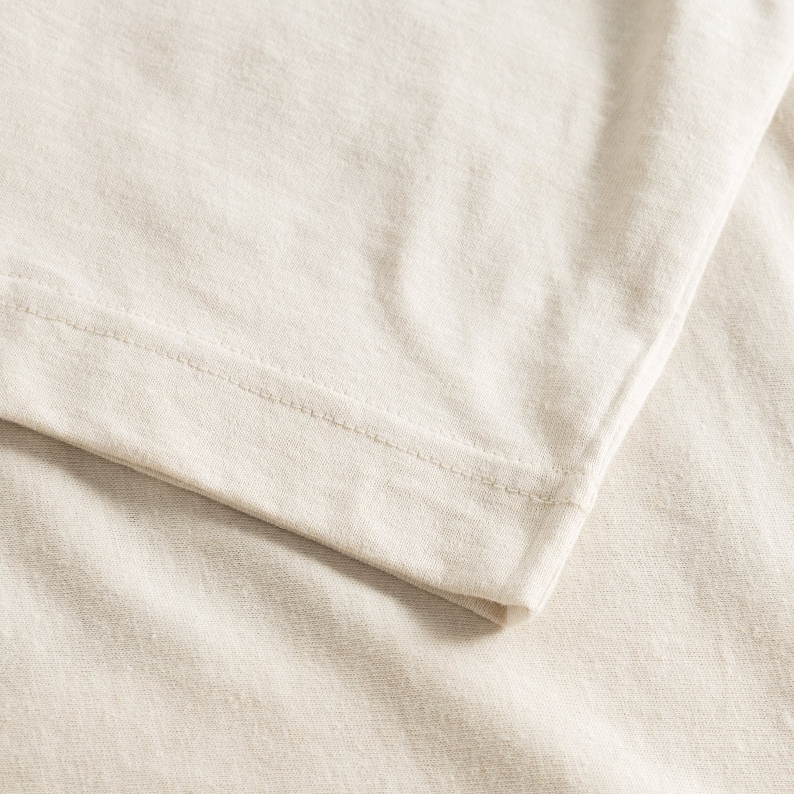 T-shirt Vadstena Hemp Dolphin Tail Vanilla White