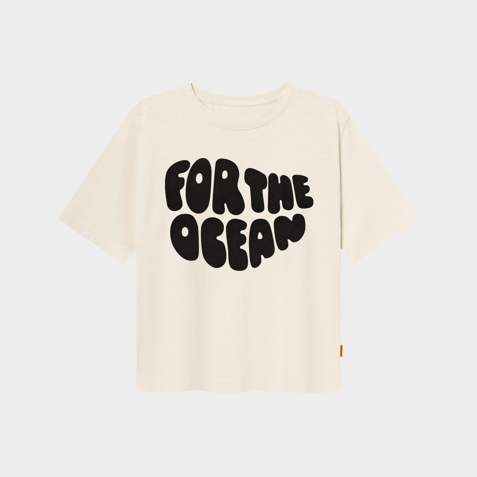 T-shirt Vadstena Hemp For the Ocean Vanilla White