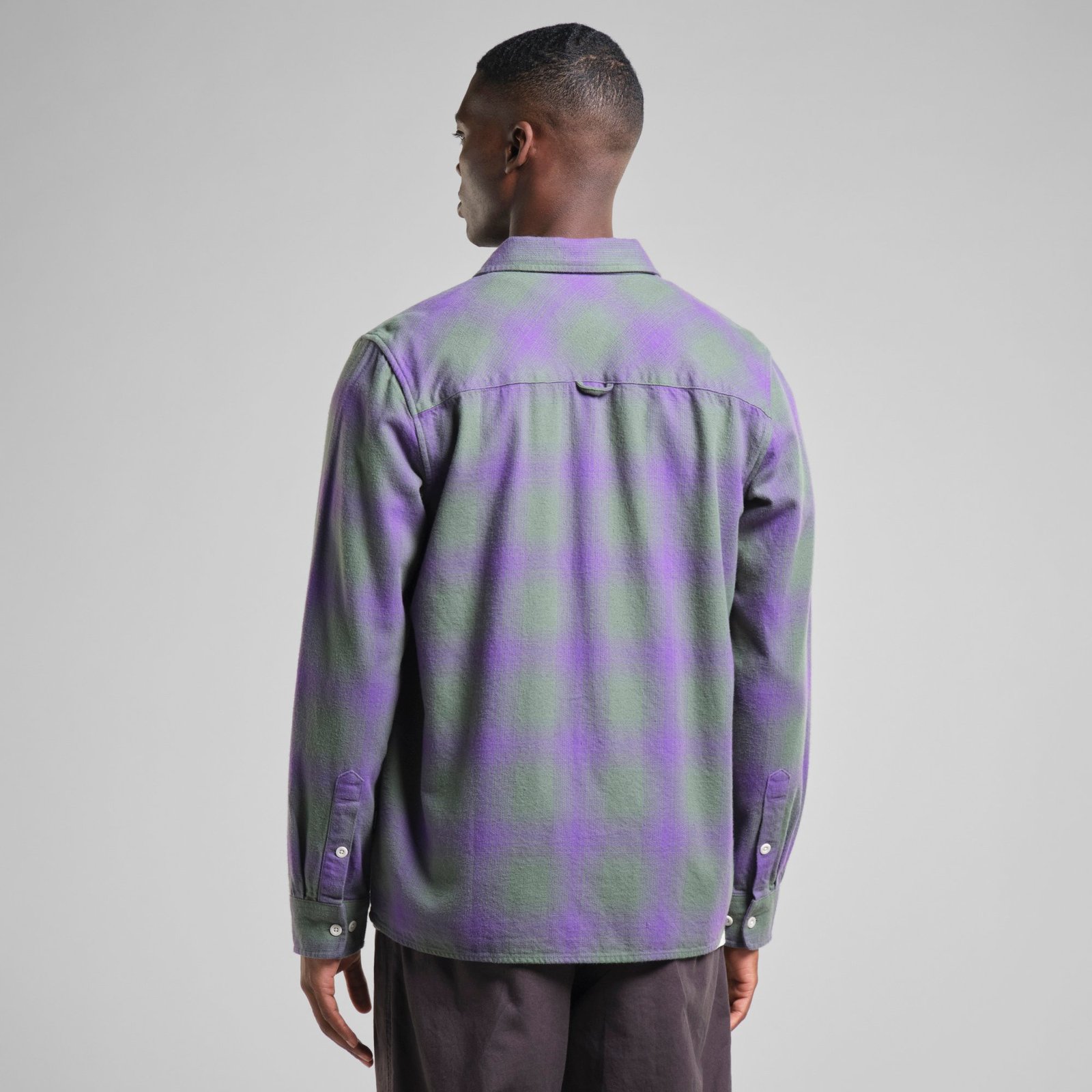 Shirt Rute Flannel Shadow Check Purple