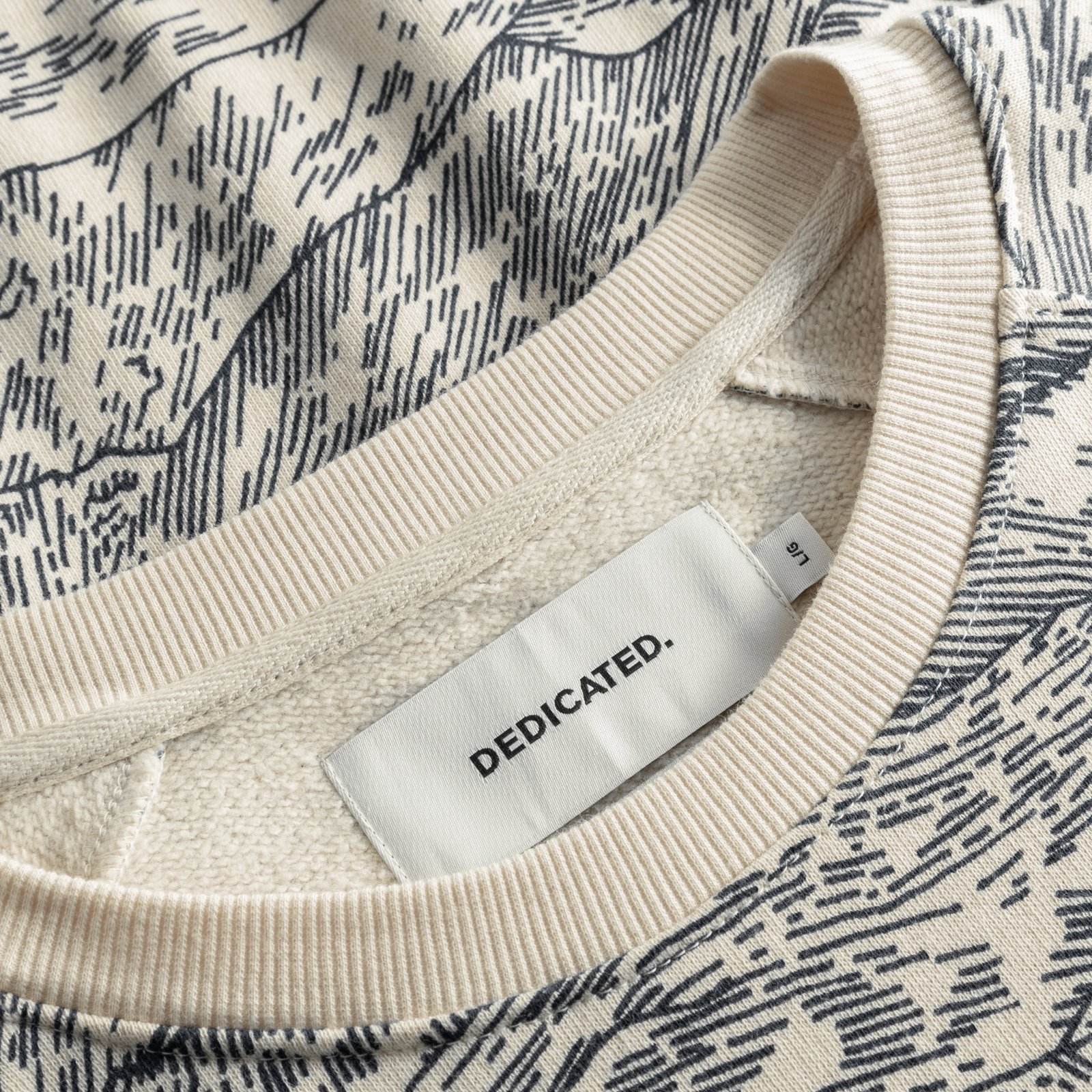 Sweatshirt Malmoe Mountain Horizon Oat White