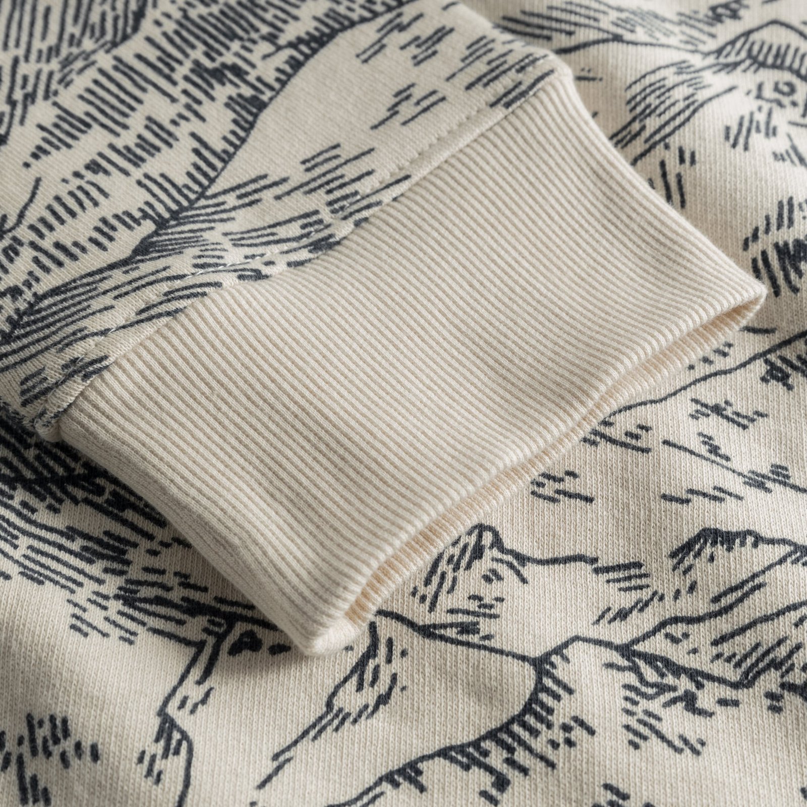 Sweatshirt Malmoe Mountain Horizon Oat White