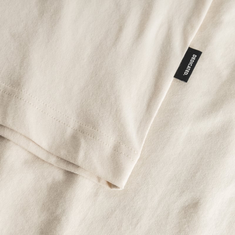 T-shirt Vadstena Dedicated Sun Oat White