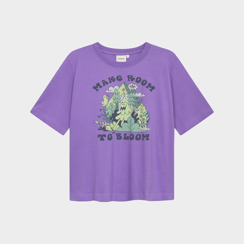 T-shirt Vadstena Make Room Paisley Purple