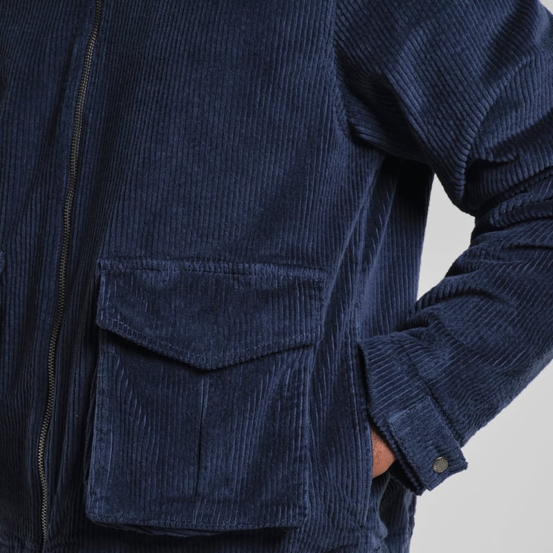 Padded Jacket Vallentuna Corduroy Navy