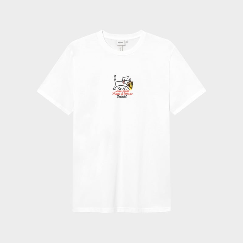 T-shirt Stockholm Pizza Love White