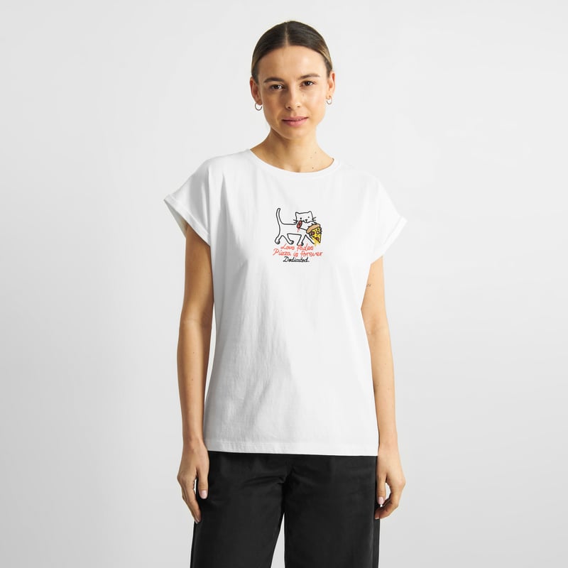 T-shirt Visby Pizza Love White