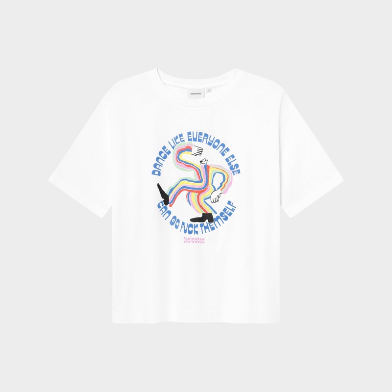 T-shirt Vadstena Dancing Man White