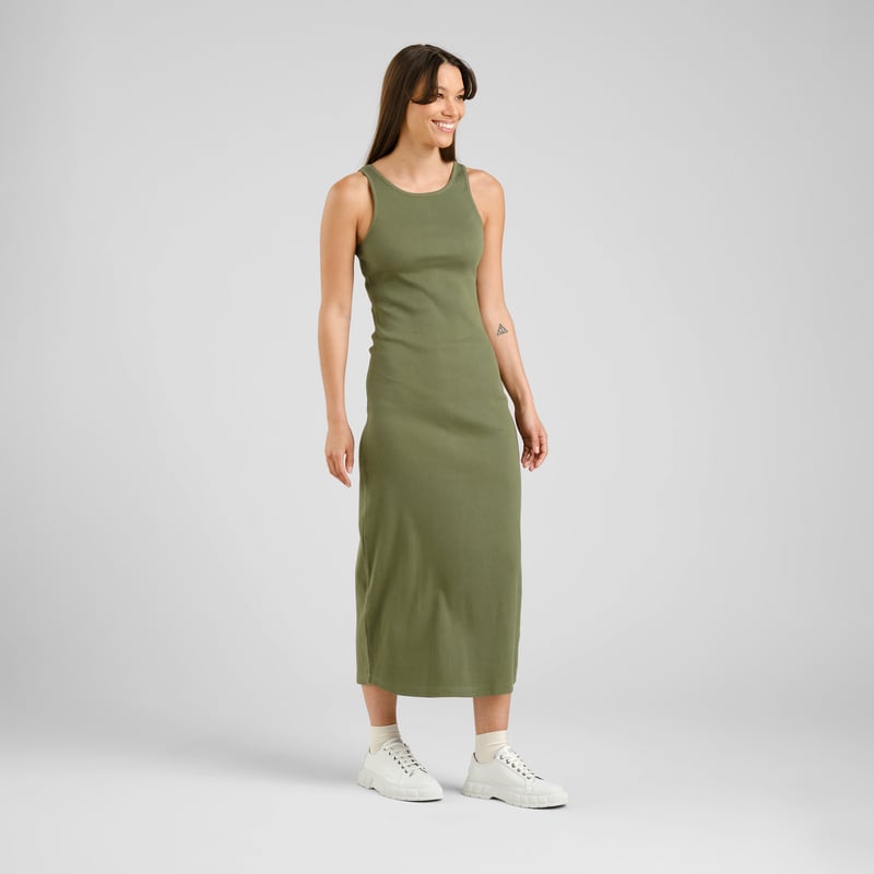 Rib Dress Motala Leaf Green