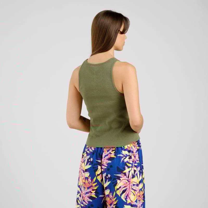 Rib Top Valdermarsvik Leaf Green