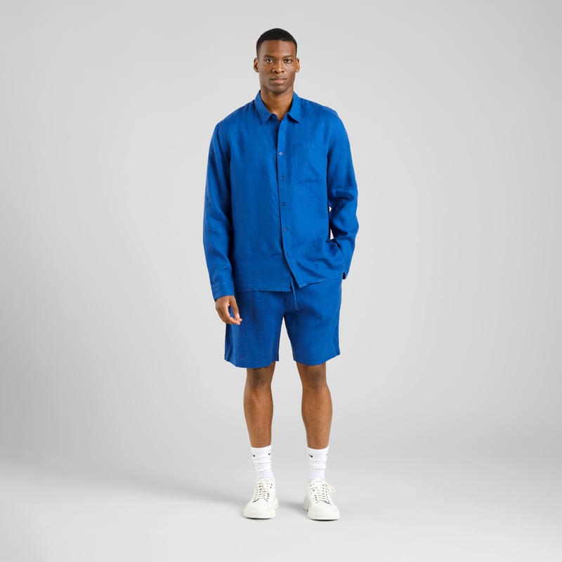 Shirt Rute Linen Limoges Blue
