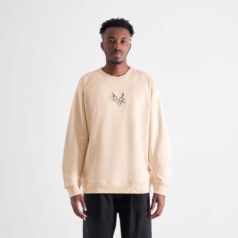 Sweatshirt Malmoe Cheers Oat White
