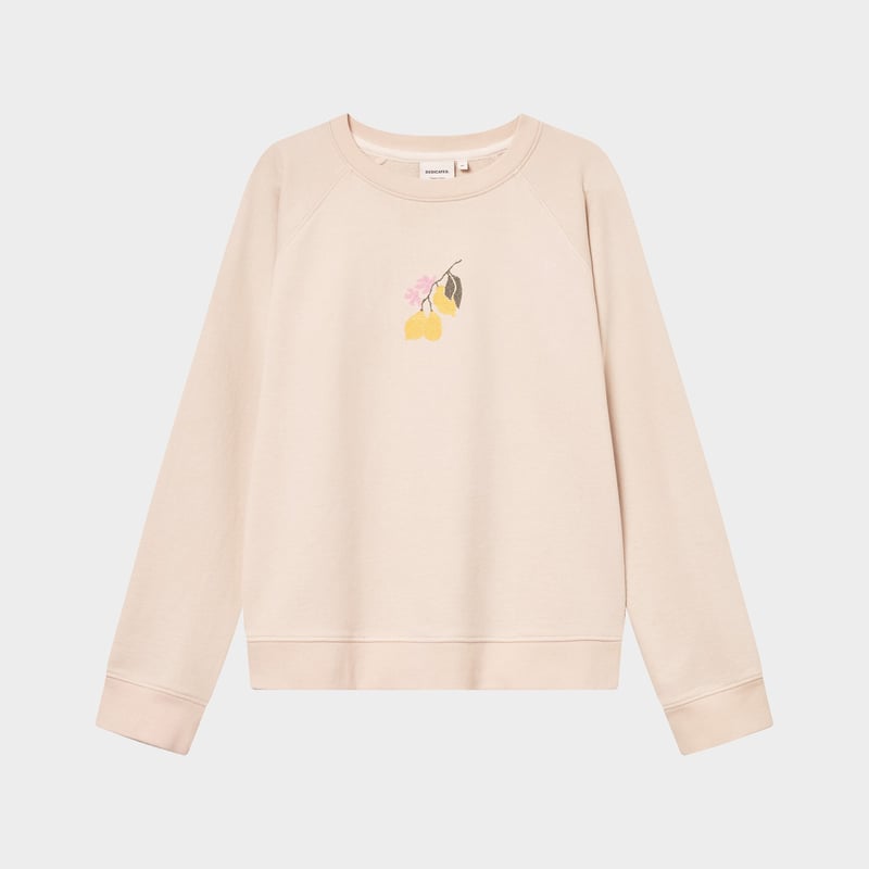 Sweatshirt Ystad Lemon Branch Oat White