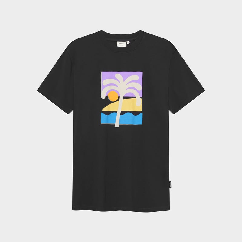 T-shirt Stockholm Beach Palm Black