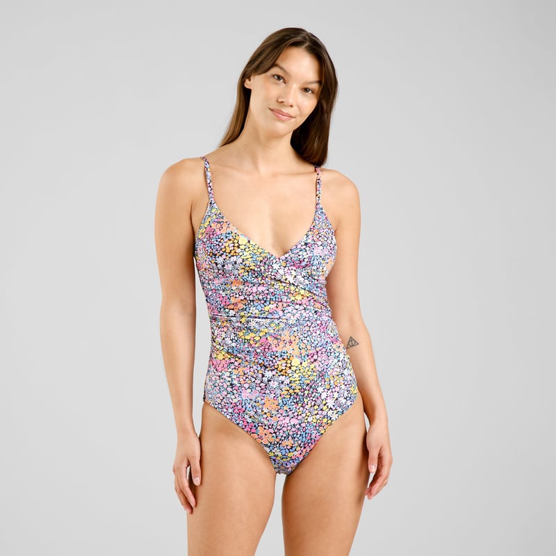 Wrap Swimsuit Klinte Meadow Flowers Multi Color