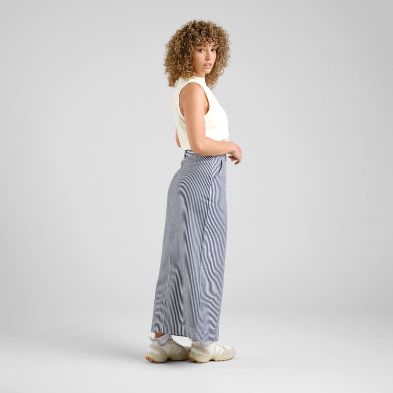 Skirt Finsta Work Stripe Blue