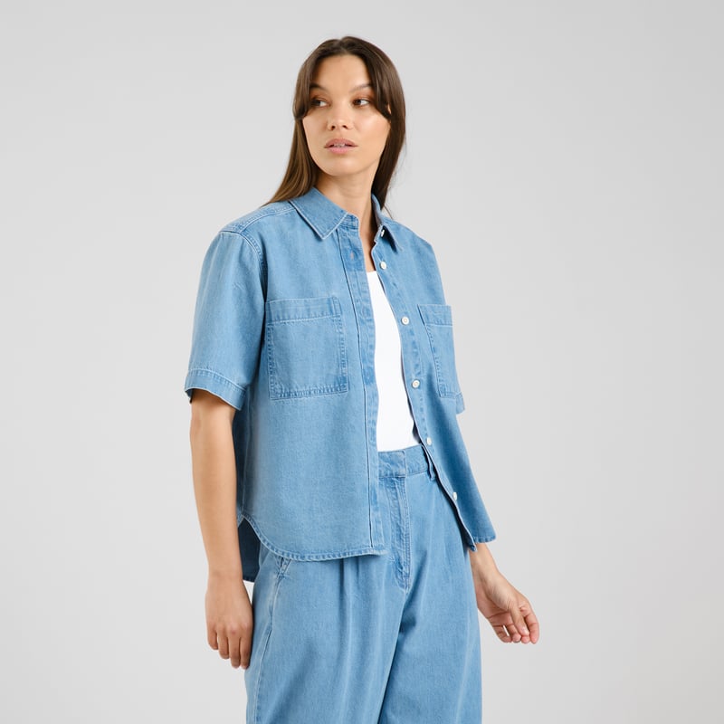 Shirt Stensvik Denim Light Blue