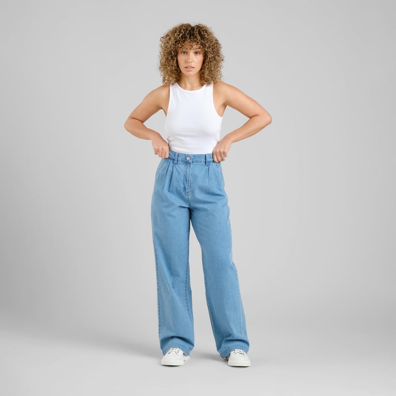 Pants Vickleby Denim Light Blue