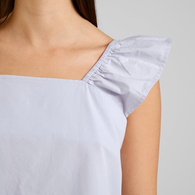 Top Furusund Poplin Thistle Purple