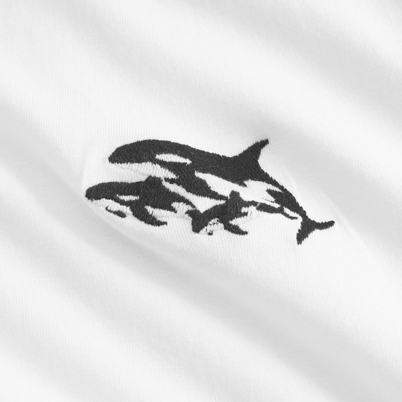 T-shirt Stockholm Jump Whale White