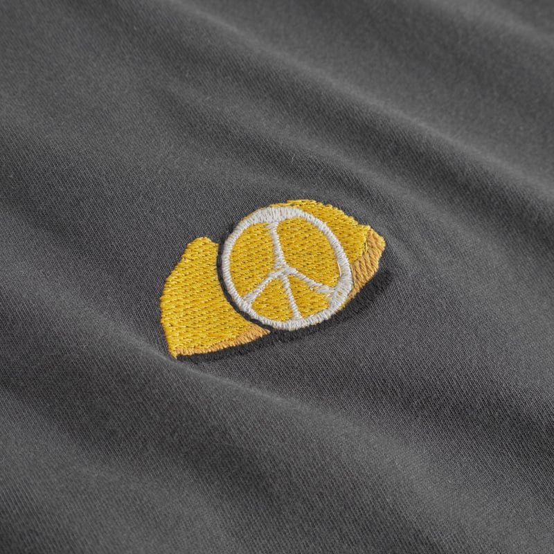 T-shirt Stockholm Lemon Peace Charcoal