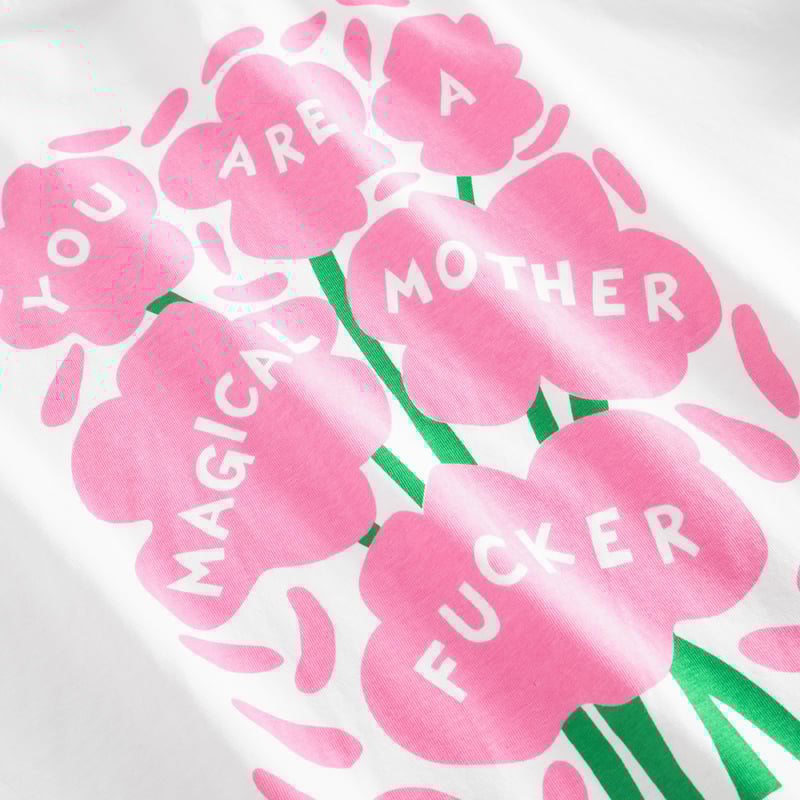 T-shirt Stockholm Magical Flowers White