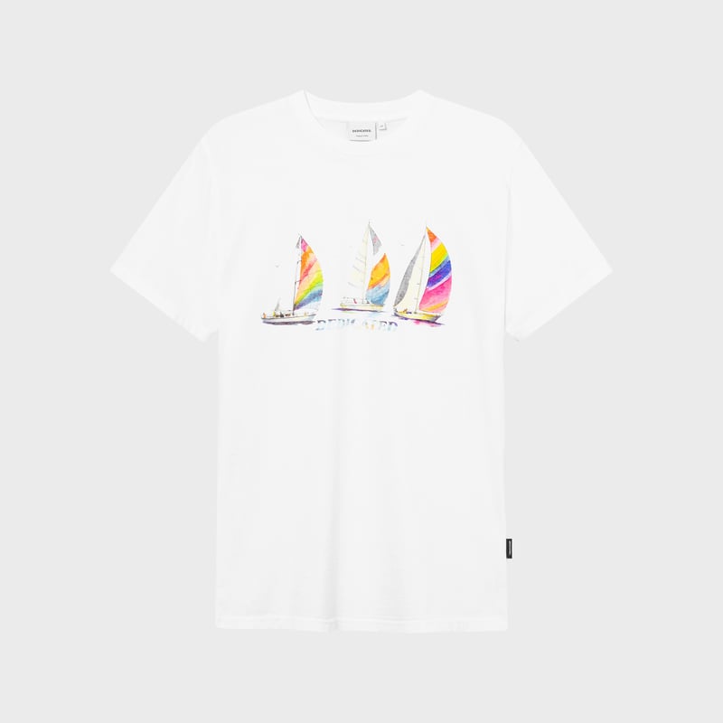 T-shirt Stockholm Sailing Boats White
