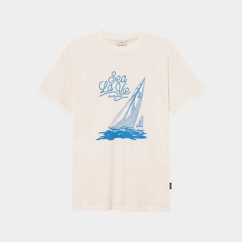 T-shirt Stockholm Sea La Vie Boat Off-White